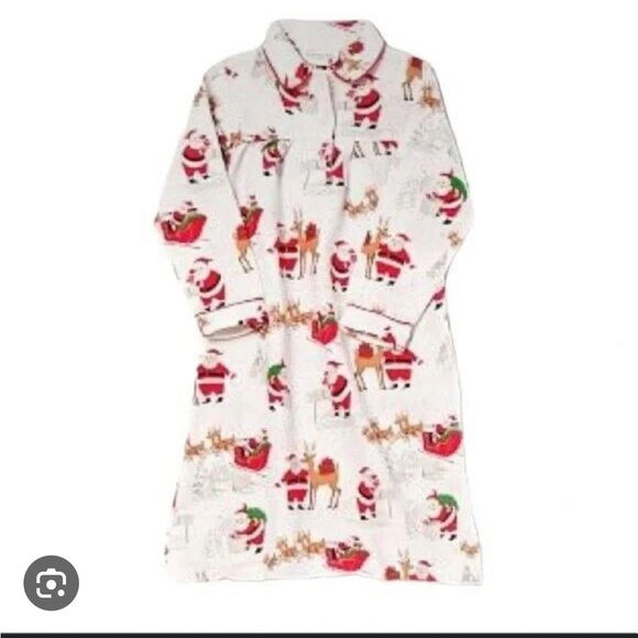 NWT pottery barn kids size 8 girls heritage black Santa nightgown - Picture 4 of 4